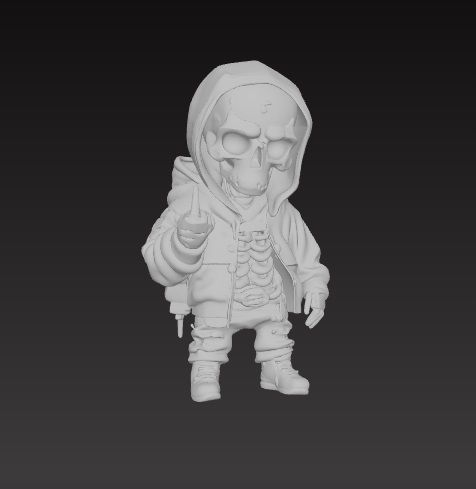💀 chibi skeleton・ STL File for 3D printing・Cults