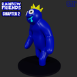 33333.png BLUE FROM ROBLOX RAINBOW FRIENDS CHAPTER 2 ODD WORLD | 3D FAN ART