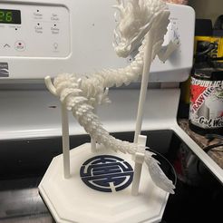dragon-stand.jpg 3D file articulated dragon display stand・3D printer design to download