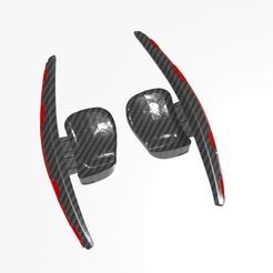 paddles-DSG.jpg STL file VW DSG Paddles Gear shift steering wheel・3D printer model to download