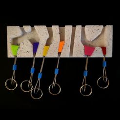 Cuelga-Llaves-Escalada.jpg STL file Rock climbing key rings・3D printer design to download