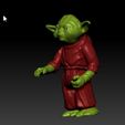 ScreenShot533.jpg Star Wars .stl Master Yoda .3D action figure .OBJ Kenner style.