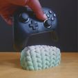 switch-3d-print-controller-stand-39.jpg Textured Controller Stand 4 Pack Bundle || Knitted Pattern || PS4, PS5, XBOX, and Switch