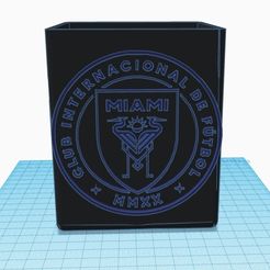 Pot-Inter-1.jpg STL file Pen Jar INTER MIAMI// Pens Jar INTER MILAN・3D printer model to download