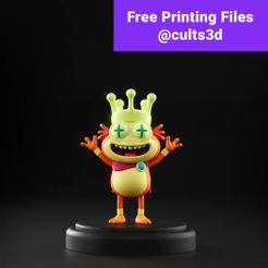 free.jpg Fichier 3D gratuit Rick et Morty - Le roi des tétons・Modèle imprimable en 3D à télécharger