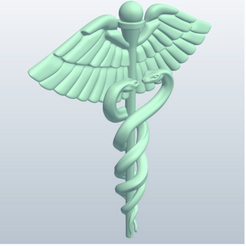 Capture d’écran 2021-01-30 à 23.36.24.png Archivo OBJ gratis Caducée médical, caducée médical, symbole médecine・Objeto imprimible en 3D para descargar