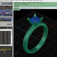 cushion-cut-ring.jpg Cushion cut diamond solitaire engagement ring stl