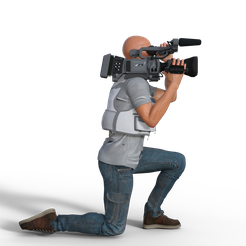 cam2.png Fichier STL CAMERAMAN 2・Modèle à imprimer en 3D à télécharger