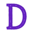 D.stl Elegant Chiseled Font Alphabet and Numbers (40 3d models)