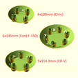 variations.png Universal Radkappe Center Cap für Stahlfelgen Auto Felgen [Customizable]