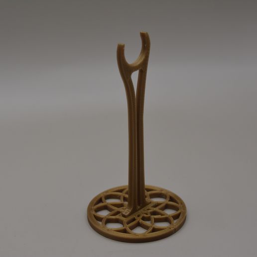 STL File – Ellipse Clip-in Doll Stand for Pippa Dolls (Circle Base) 3D model