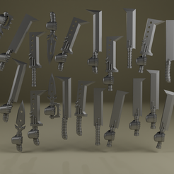 Butcher-Cleavers.png Free 3D file Butcher Cleavers・3D printable object to download