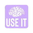 use_brain.stl USE IT (BRAIN) WALL ART 2D