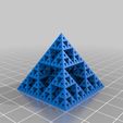422061ff8a5a096599ad8e0793c8f6d4.png spiral vase Sierpinski pyramid (Openscad)
