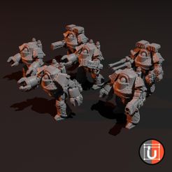 WholeArmy_4.jpg Archivo STL gratis Caminantes de ataque・Modelo imprimible en 3D para descargar