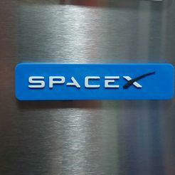 20230525_180259.jpg STL-Datei Spacex Logo 3D-Kühlschrankmagnet・3D-druckbares Modell zum Herunterladen