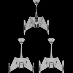 __preview.png Free STL file FASA Romulan V-11 Stormbird: Star Trek starship parts kit expansion #25・3D printing idea to download, Captain_Mojo
