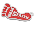 WALK-BY-FAITH-KEY.png Free STL file CHRISTIAN - WALK BY FAITH - KEYTAG - KEYCHAIN・3D printer model to download