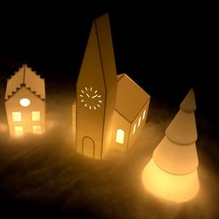 cover.jpg STL-Datei Christmas Village kostenlos・3D-Druck-Vorlage zum herunterladen