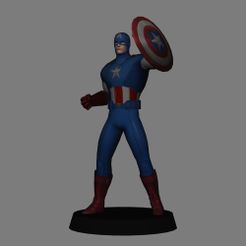 01.jpg Captain America - Avengers LOW POLYGONS AND NEW EDITION