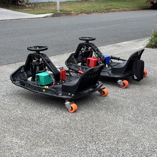 Crazy Cart Battery Box - 90mm x 95mm x 300mm 3D model