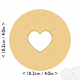 heart_donut~4in-cm-inch-cookie.png Heart Donut Cookie Cutter 4in / 10.2cm