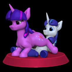 1.png STL file Twilight Sparkle and Shining Armor NSFW・3D printing template to download