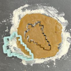 carrotdough.jpeg Archivo STL Cortapastas de zanahoria Minecraft・Modelo para descargar e imprimir en 3D
