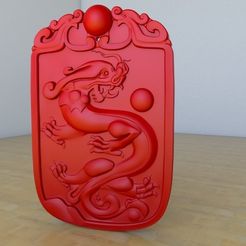 MEDALLA_CHINA_DRAGON01.jpg Free STL file Chinese Medal・3D printing design to download, tridimagina