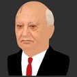 33.jpg Mikhail Gorbachev bust ready for full color 3D printing