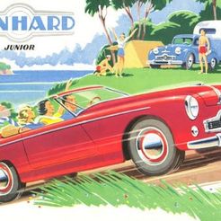 panpan.jpg Бесплатный STL файл Panhard Dyna Junior Cabriolet 1953/1955・Модель 3D-принтера для загрузки