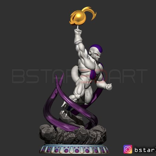 _04.jpg Super Frieza fighting from Dragon Ball Z 3D print model