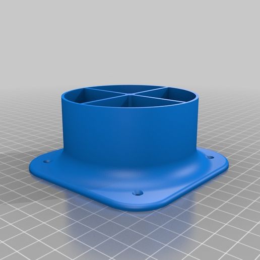 Delta/FOX36-527C 80mm & 100mm hose out 3D model