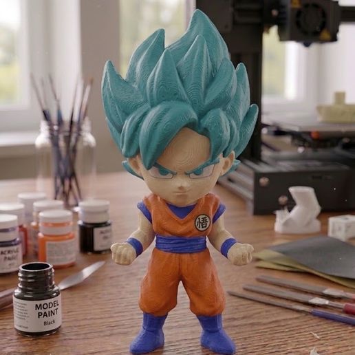 Fan-Art_Goku SSBLUE (Burger King)