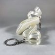 Ballet-Slipper-2-Keychain-36.jpg Realistischer Ballett-Spitzenschuh in Schlüsselanhänger-Größe mit Bändern / Ballettschläppchen (kommerzielle Lizenz - NO AMS)