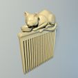 Cat_plate_00.jpg Hair comb "Cat"