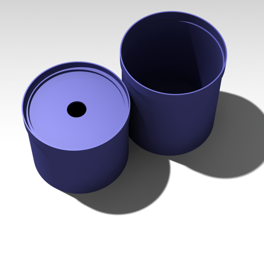 Render3-notes.png Stapelbare runde Aufbewahrungsboxen - Small Edition