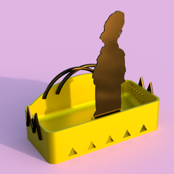 Homero-3D-AA.png Fichier STL Porte-éponge Homer en arbuste pour l'impression 3D sans support・Modèle pour imprimante 3D à télécharger