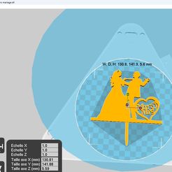 mr-mrs-mariage-1.jpg STL file steddy59・3D printer model to download