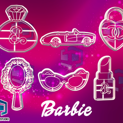 BARBIE-1.png Barbie cookie cutter