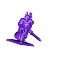 paladin_defensive.stl Free STL file Fantasy Mini Collection (multiple poses)・3D printing design to download, stockto