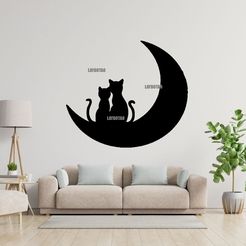 1.jpg gatos enamorados en la luna mandala decoracion pared