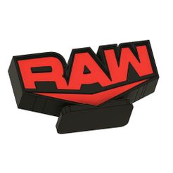 2.jpg STL file WWE RAW Logo Lamp・3D printer design to download