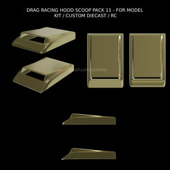Proyecto-nuevo-2023-10-17T164704.930.png KIT D'ÉCOPES DE CAPOT DRAG RACING 11 - POUR KIT DE MODÉLISME / CUSTOM DIECAST / RC