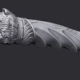 04.jpg Bear Head Knife Handle 3D model