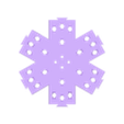 300 seed snowflake - center.stl 300 seed triple layer snowflake