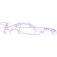 Mercedes_mercedes amg gt3.stl Wall Silhouette: All sets
