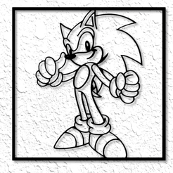 project_20230217_1934178-01.png Sonic the Hedgehog Wall Art Sonic Wall Decor