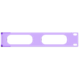 Right Passthrough.stl 1U Rack Cable Pass-Through Panel V2 – 19" Server Rack STL