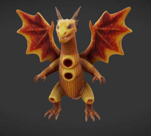 TRALALERO-BRAINROT-CANNELLONI DRAGONI 3D model